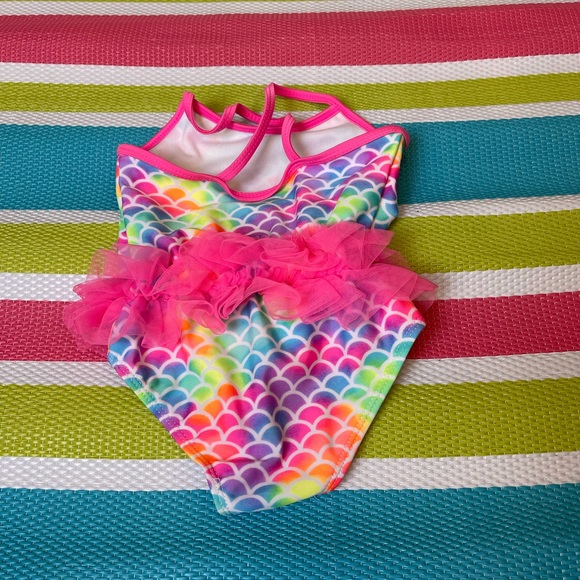 Wonder Nation Mermaid Tutu Swimsuit 3T - Picture 3 of 3